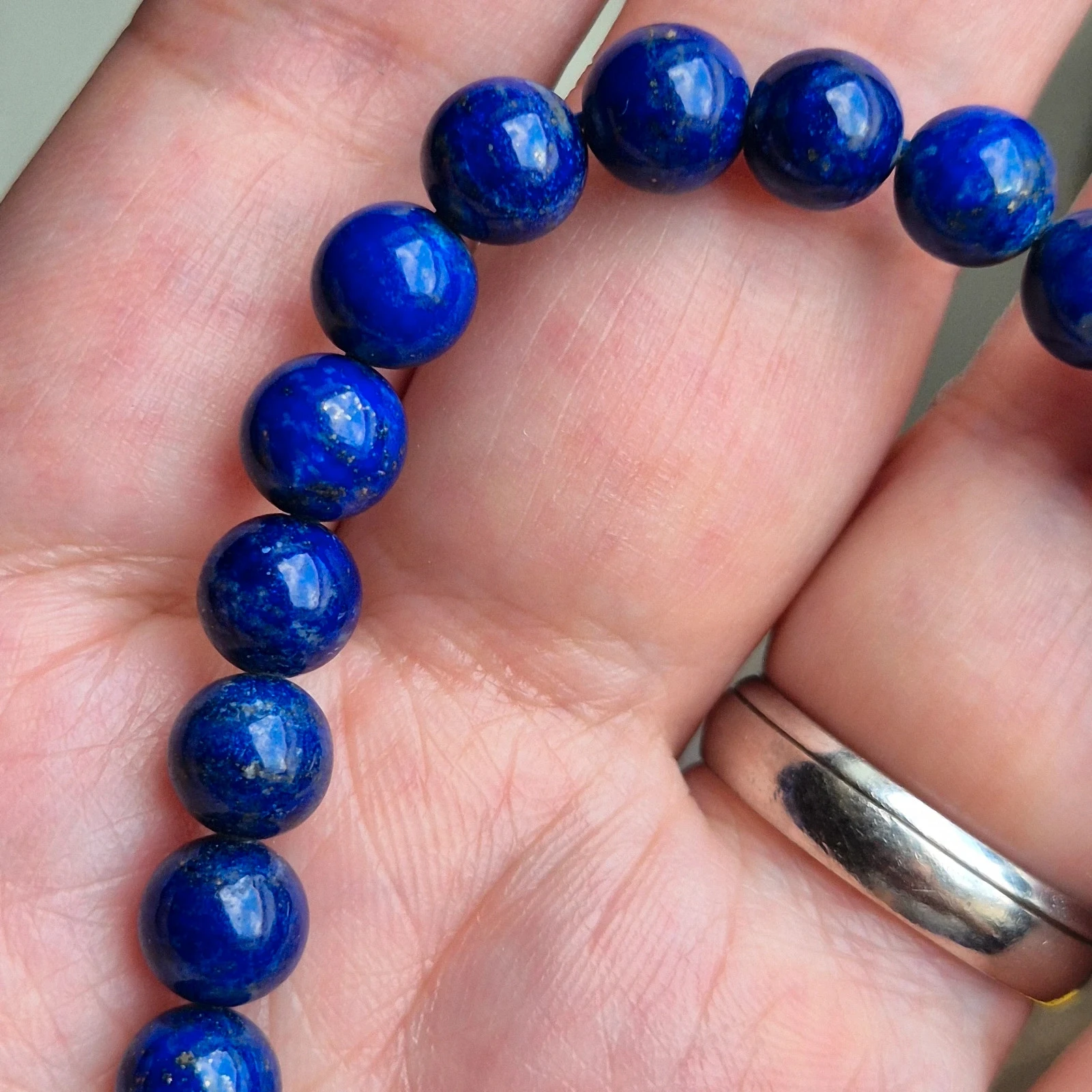 Natual Lapis Lazuli beaded bracelet – photo 5